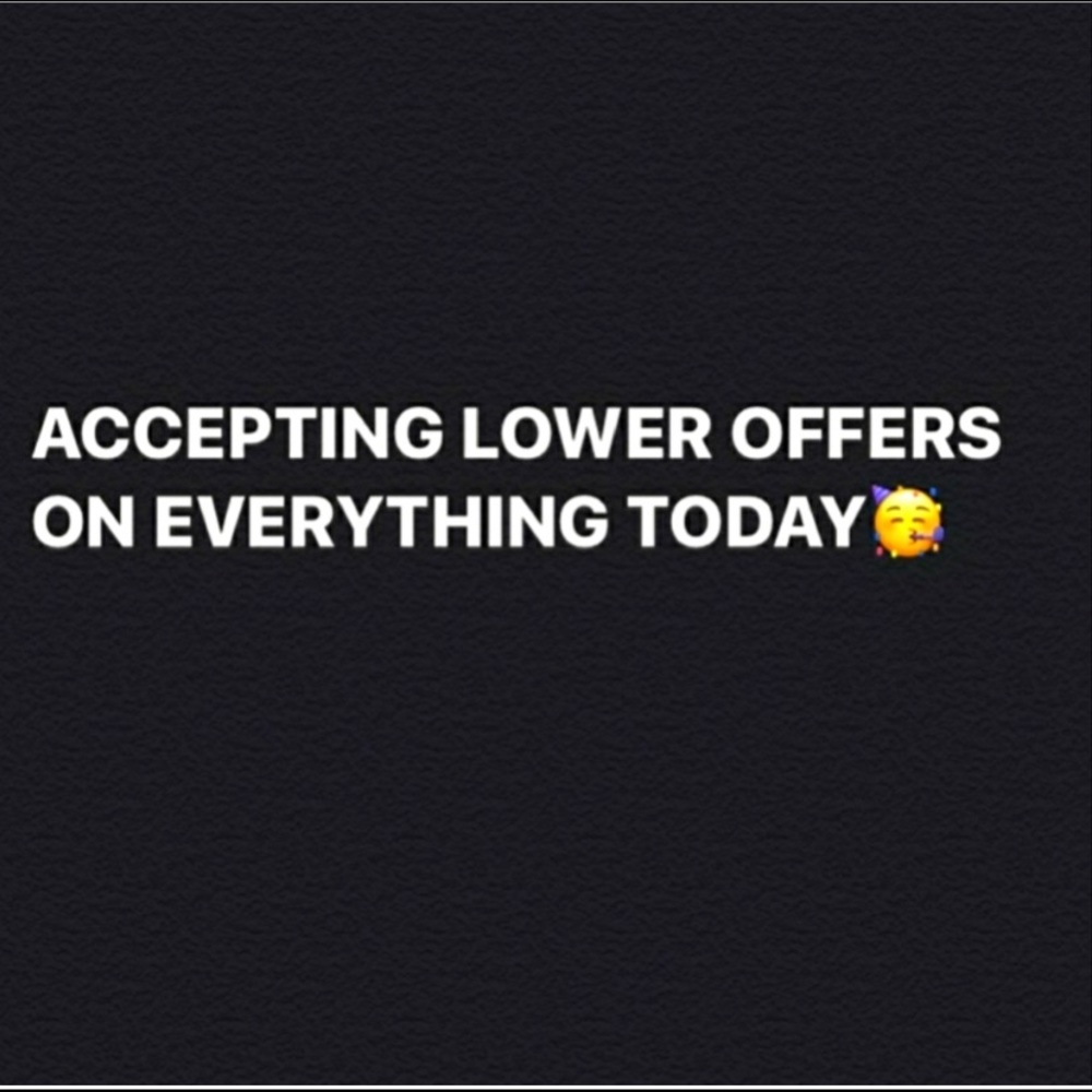 ACCEPTING REASONABLE OFFERS